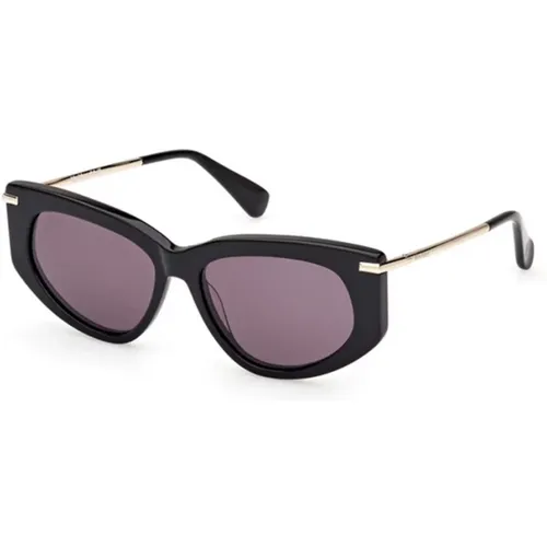 Shiny Smoke Sunglasses , unisex, Sizes: 54 MM - Max Mara - Modalova