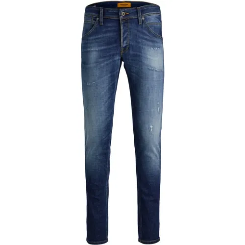 Slim Fit Low Rise 5-Pocket Jeans , Herren, Größe: W29 - jack & jones - Modalova