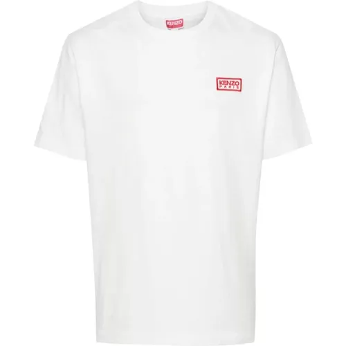 T-Shirts und Polos mit Besticktem Logo , Herren, Größe: L - Kenzo - Modalova