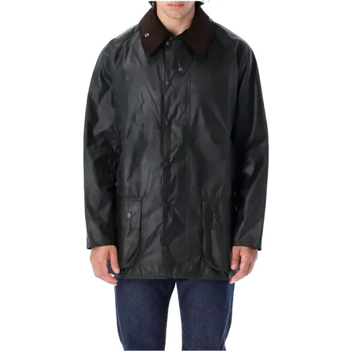 Sage Wax Jacket Outerwear Ss24 , male, Sizes: XL, M, 2XL - Barbour - Modalova