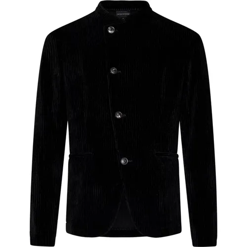 Jackets with Off-Center Button Fastening , male, Sizes: 2XL - Emporio Armani - Modalova