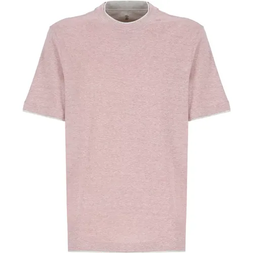Cotton T-shirt for Men , male, Sizes: M, L, S - BRUNELLO CUCINELLI - Modalova