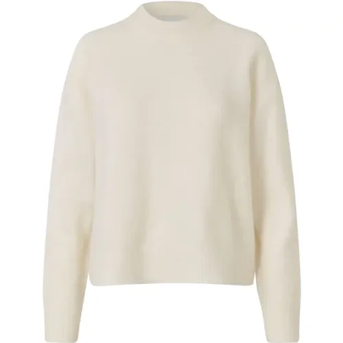 Gerippter O-Neck Pullover , Damen, Größe: S - Samsøe Samsøe - Modalova