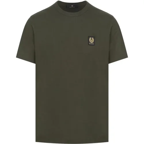 Logo Patch Cotton T-Shirt , male, Sizes: S, L, M - Belstaff - Modalova