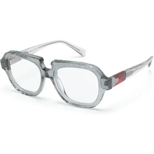Graue Optische Brille für den täglichen Gebrauch , unisex, Größe: 53 MM - Kuboraum - Modalova