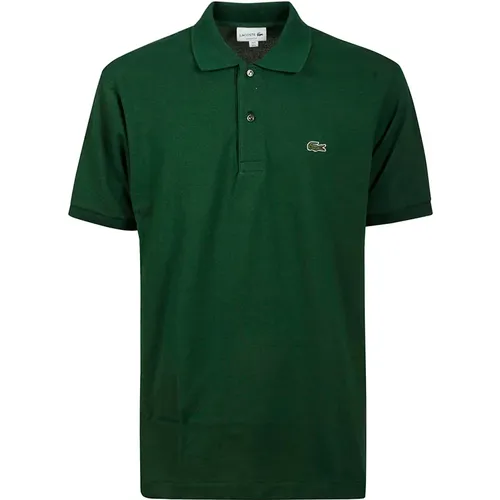 Grünes Baumwoll-Polo-Shirt , Herren, Größe: 2XL - Lacoste - Modalova
