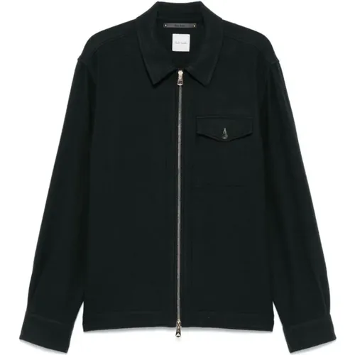 Wool Fleece Zip Coat , male, Sizes: L, M - Paul Smith - Modalova