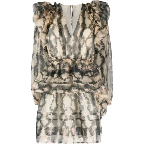 Silk Multicolour Mini Dress Adelaide Style , female, Sizes: S, XS - Ulla Johnson - Modalova