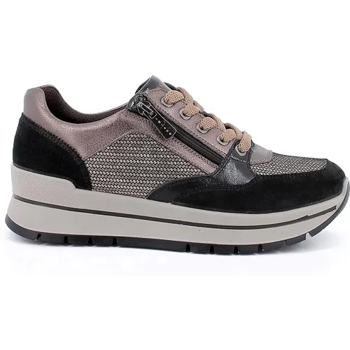 Winter Wedge Sneakers with Zip , female, Sizes: 4 UK, 5 UK, 3 UK, 6 UK, 2 UK - IGI&Co - Modalova