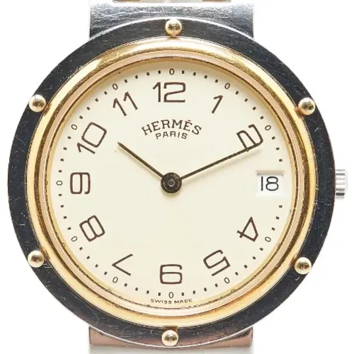 Pre-owned Metal watches , female, Sizes: ONE SIZE - Hermès Vintage - Modalova