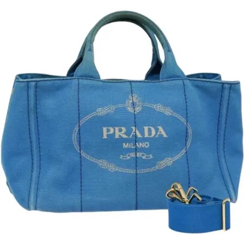 Pre-owned Canvas prada-bags , female, Sizes: ONE SIZE - Prada Vintage - Modalova