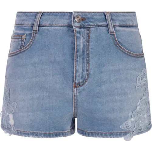 Denim Shorts , Damen, Größe: XS - Ermanno Scervino - Modalova