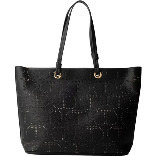 Tote Bag with Perforated Logo , female, Sizes: ONE SIZE - Twinset - Modalova
