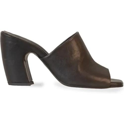 Square-toe high heel mules , female, Sizes: 6 UK, 4 UK, 5 UK, 8 UK, 7 UK, 3 UK - Cortana - Modalova