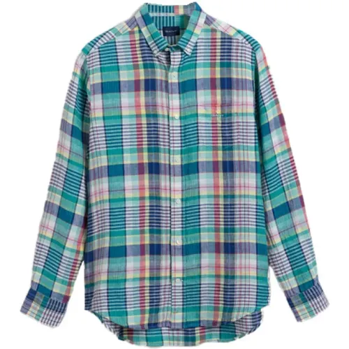 Checkered Shirt , male, Sizes: 2XL, XL, L - Gant - Modalova