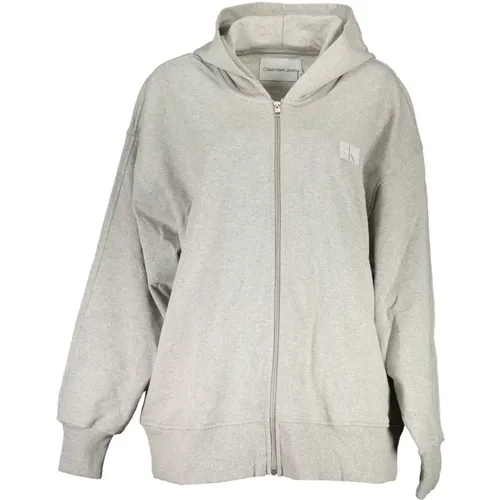 Cotton Hooded Sweater , male, Sizes: XS, M, L, XL - Calvin Klein - Modalova