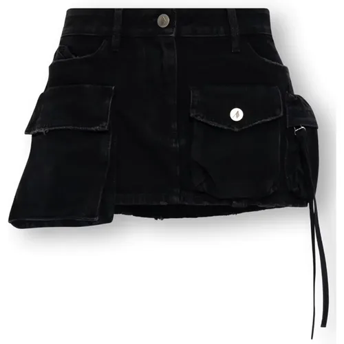 ‘Fay’ denim skirt , female, Sizes: W26, W25 - The Attico - Modalova