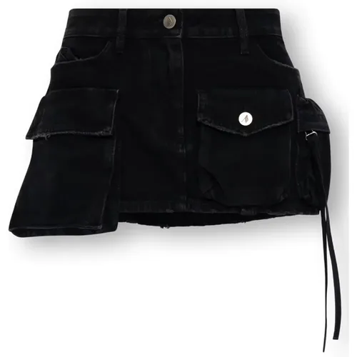 ‘Fay’ denim skirt , female, Sizes: W26, W27, W25 - The Attico - Modalova