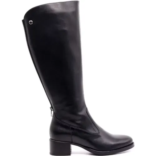 Schwarze Damen Stiefeletten , Damen, Größe: 36 EU - Nerogiardini - Modalova