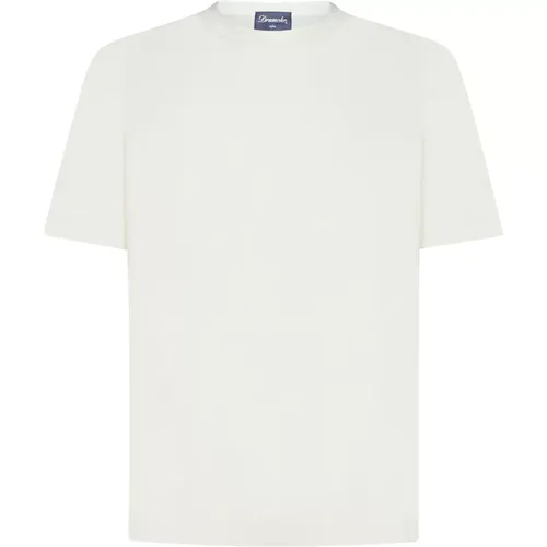 Frosted Short Sleeve T-Shirt , male, Sizes: 2XL, L - Drumohr - Modalova