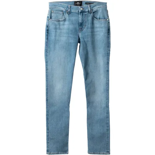 Slim-fit Jeans , male, Sizes: 4XL, L, 3XL, 5XL, M - 7 For All Mankind - Modalova