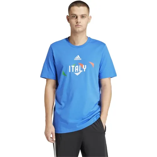 Italien Nationalmannschaft Herren T-Shirt , Herren, Größe: M - Adidas - Modalova