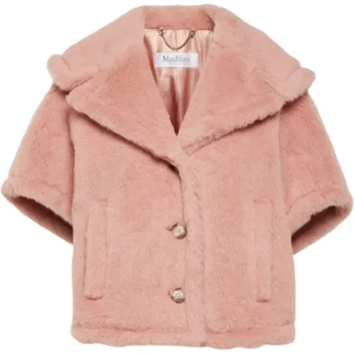 Teddy Alpaca and Wool Jacket , female, Sizes: M/L - Max Mara - Modalova