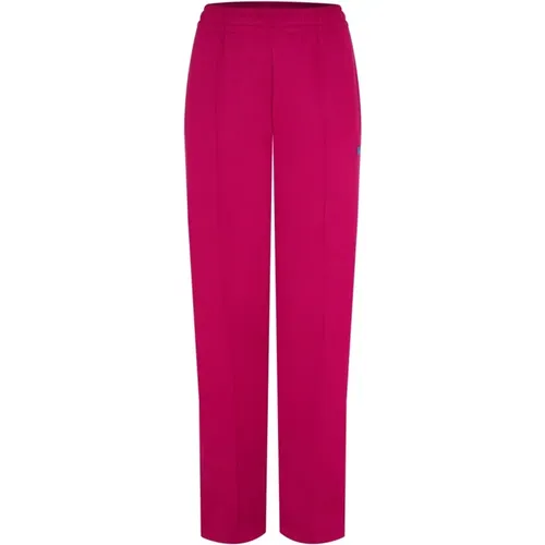 Fuchsia Face Track Pants , female, Sizes: M, S - Acne Studios - Modalova