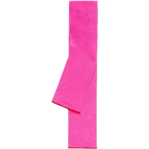 Pink Neve Scarf , female, Sizes: ONE SIZE - Jacquemus - Modalova