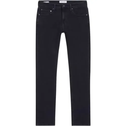 Schwarze Slim Fit Waschjeans , Herren, Größe: W29 - Calvin Klein - Modalova