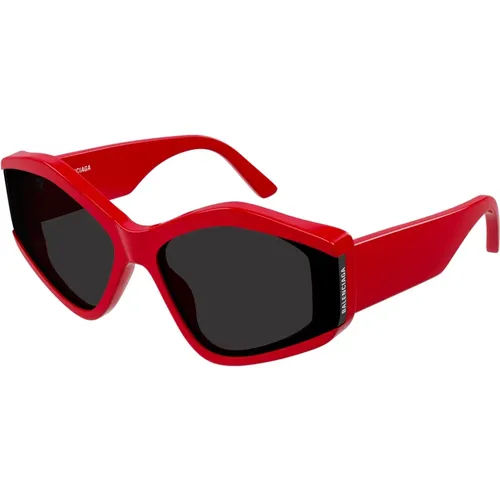 Rot/Graue Sonnenbrille BB0302S,Stylische Sonnenbrille BB0302S,Schwarze/Dunkelgraue Sonnenbrille - Balenciaga - Modalova