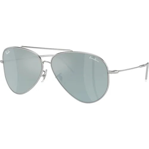 Sunglasses Lenny Kravitz X Aviator Reverse R0101S Mirrored , male, Sizes: 59 MM - Ray-Ban - Modalova