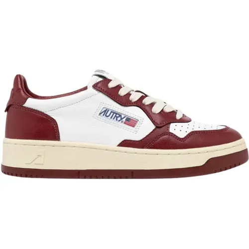 Contrasting Multilayer Leather Sneakers , female, Sizes: 8 UK - Autry - Modalova