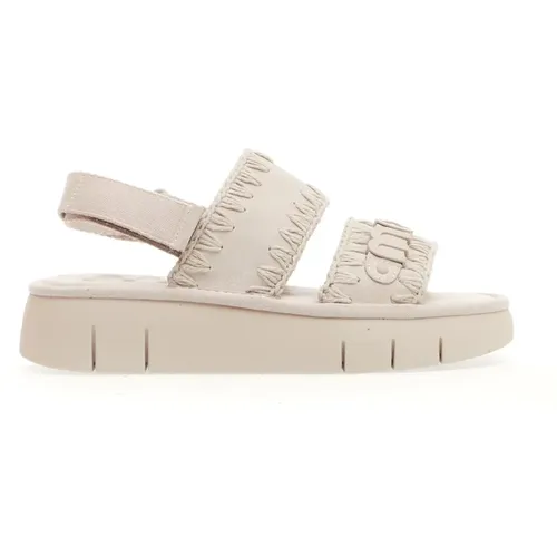 Women's Shoes Wedges Bianco Ss24 , female, Sizes: 6 UK, 3 UK - Mou - Modalova