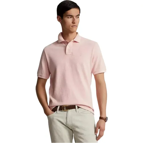 Rosa Poloshirt Classic Fit , Herren, Größe: M - Ralph Lauren - Modalova