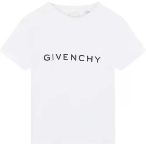 Weißes T-Shirt mit Logodruck - Givenchy - Modalova