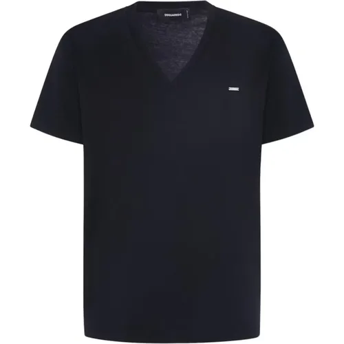 Cool Fit V Neck Classic T Shirt , Herren, Größe: XL - Dsquared2 - Modalova