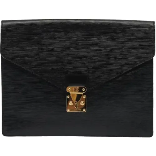 Pre-owned Leather clutches , female, Sizes: ONE SIZE - Louis Vuitton Vintage - Modalova