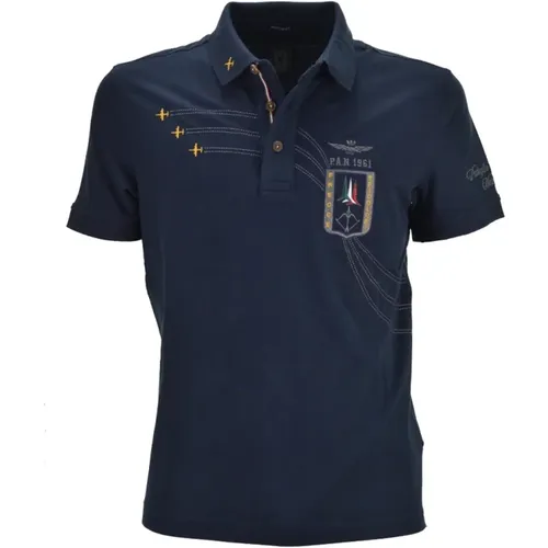 Tricolor Polo Shirt , male, Sizes: S - aeronautica militare - Modalova