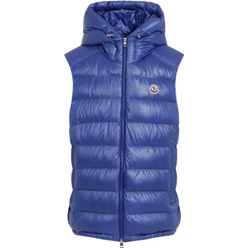 Blaue Steppjacke für Männer - Moncler - Modalova