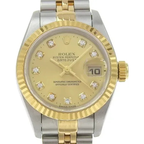 Pre-owned Gold watches , female, Sizes: ONE SIZE - Rolex Vintage - Modalova