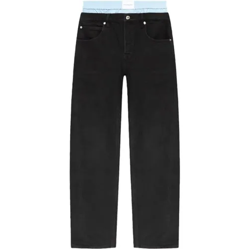 Modern Wide-Leg Cropped Jeans , female, Sizes: W25, W27, W26 - alexander wang - Modalova