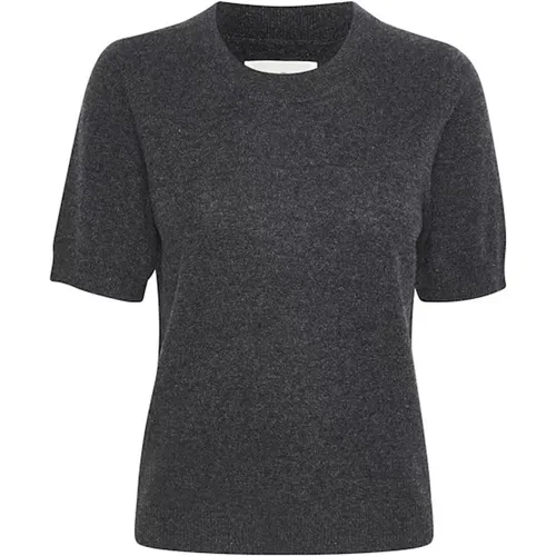 Luxurious Cashmere Knit with Short Sleeves and Round Neck , female, Sizes: XS, XL, L, S, M - Part Two - Modalova
