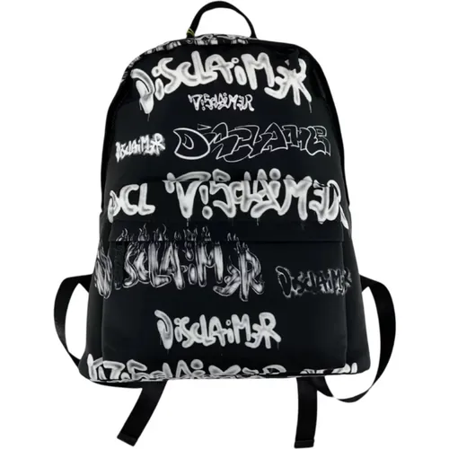 Urban Nylon Backpack with Logo Details , female, Sizes: ONE SIZE - Disclaimer - Modalova