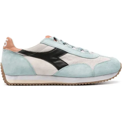 Panelled Sneakers Beige Blue Design , male, Sizes: 6 1/2 UK, 7 1/2 UK, 9 1/2 UK, 8 1/2 UK, 11 UK, 7 UK, 8 UK, 6 UK, 10 UK - Diadora - Modalova