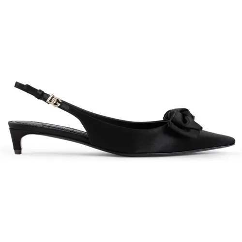 Elegant Slingback Shoes , female, Sizes: 3 UK, 3 1/2 UK, 7 UK, 4 UK, 5 UK, 5 1/2 UK, 6 UK, 4 1/2 UK - Dolce & Gabbana - Modalova