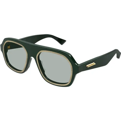 Grüne Sonnenbrille Bv1217S - Bottega Veneta - Modalova