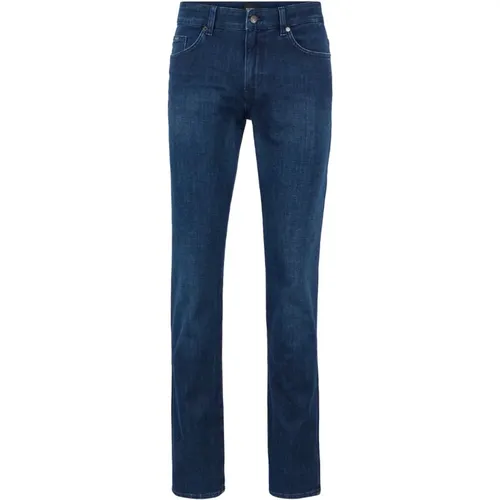 Marineblaue Slim Fit Stretch Denim Jeans - Hugo Boss - Modalova