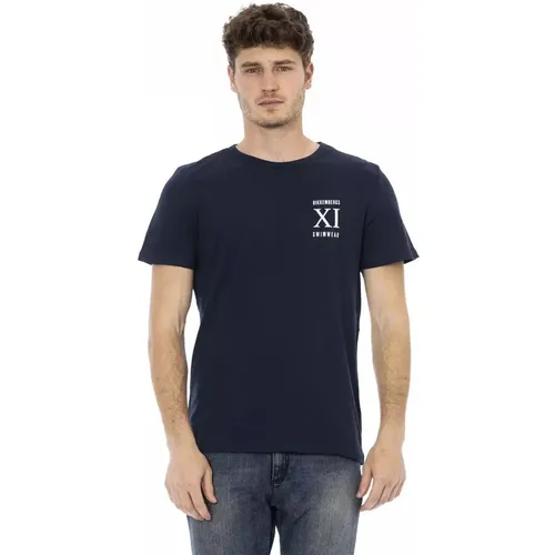 Armee Frontprint T-Shirt , Herren, Größe: S - Bikkembergs - Modalova