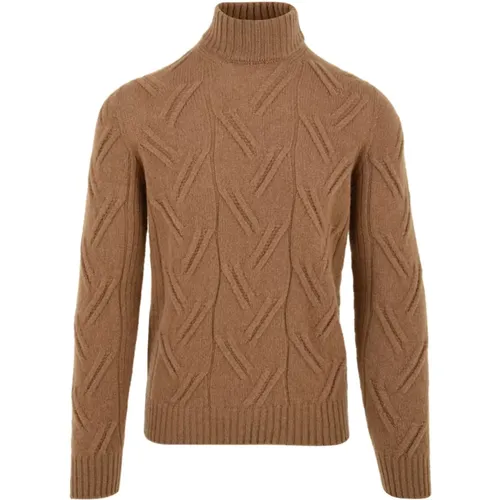 Braune Pullover für Herren , Herren, Größe: 2XL - Drumohr - Modalova